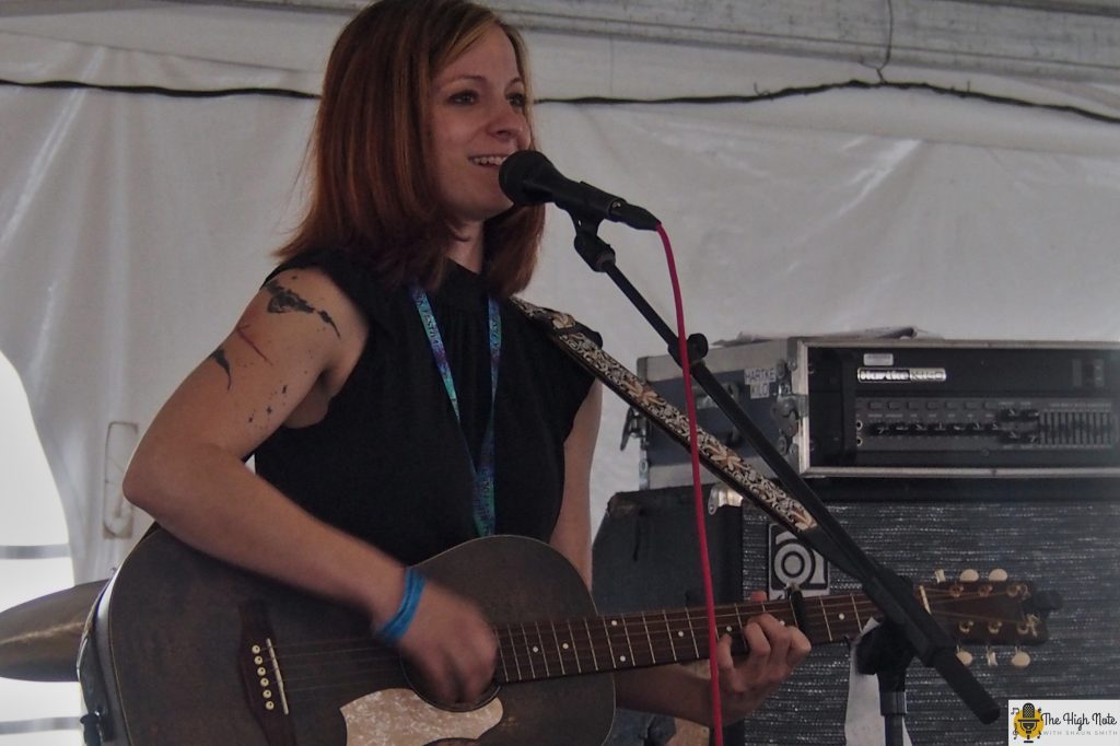 Renee Wahl performs at the 57th annual Philadelphia Folk Festival.