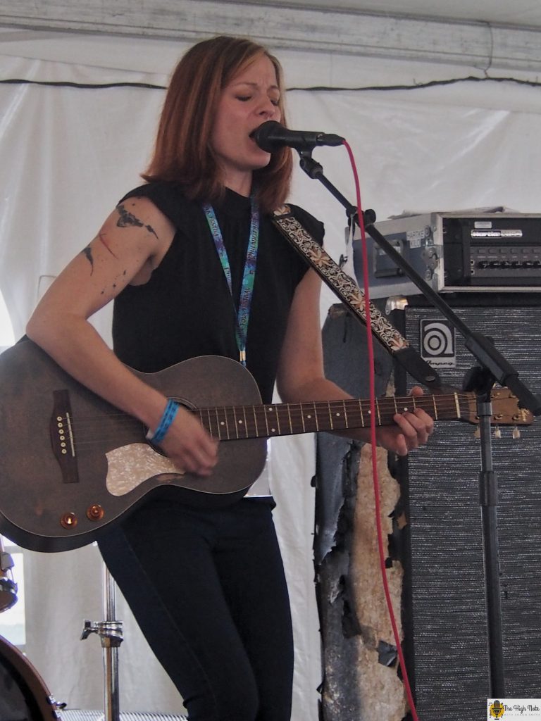 Renee Wahl performs in the Culture Tent at the 57th annual Philadelphia Folk Festival.