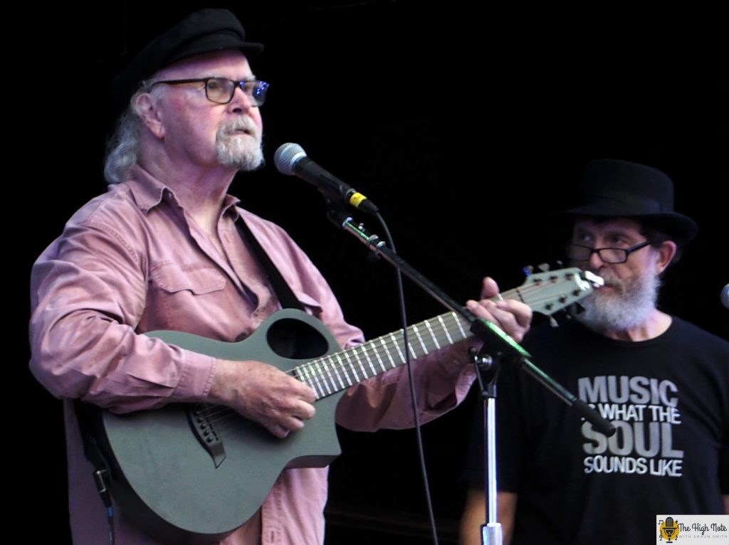 Tom Paxton performs at the 57th annual Philadelphia Folk Festival.