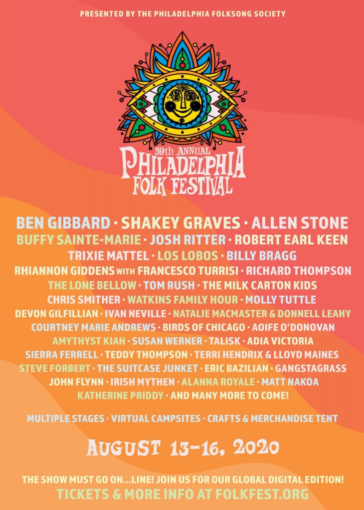 2020 Philadelphia Folk Festival poster