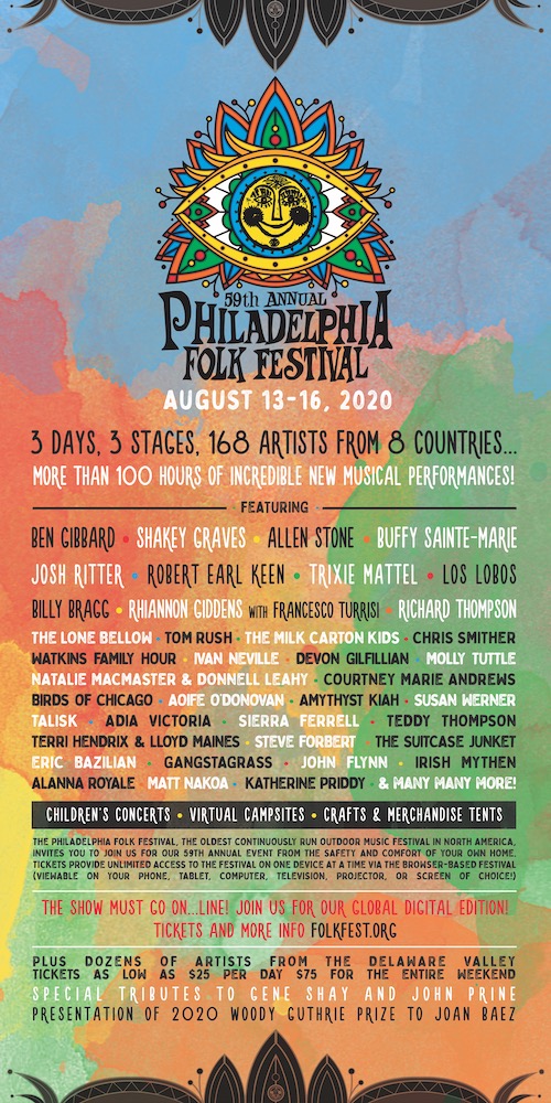 59th annual Philadelphia Folk Festival lineup