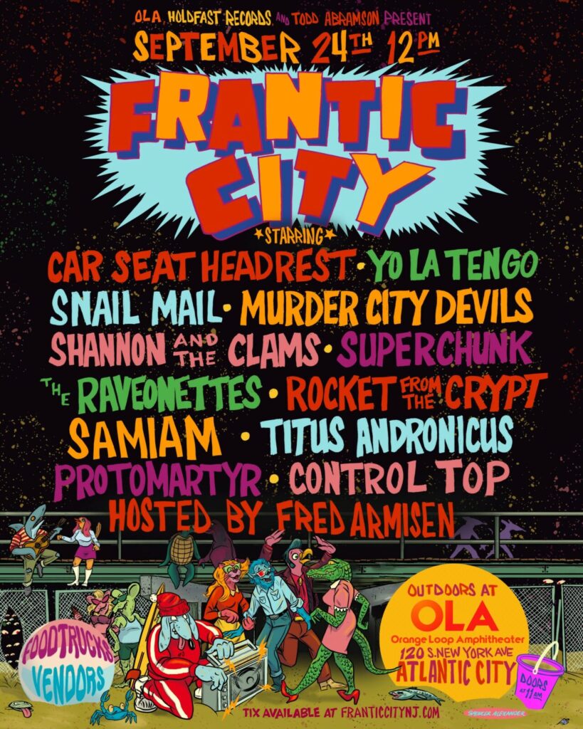 Frantic City 2022 lineup poster