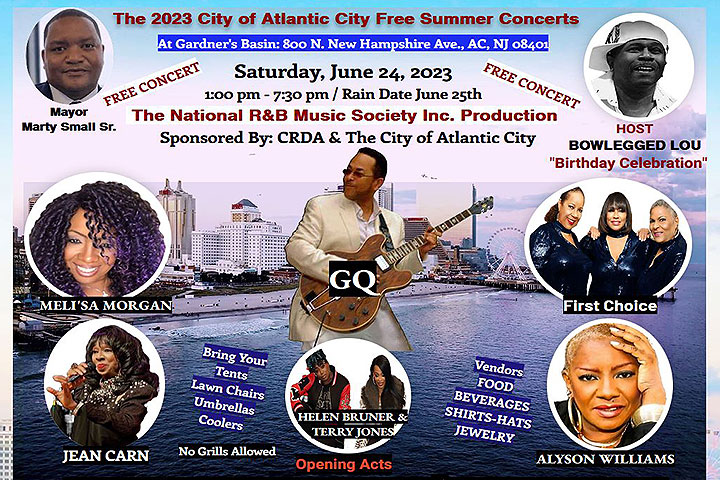 Free concerts at Gardner's Basin in Atlantic City