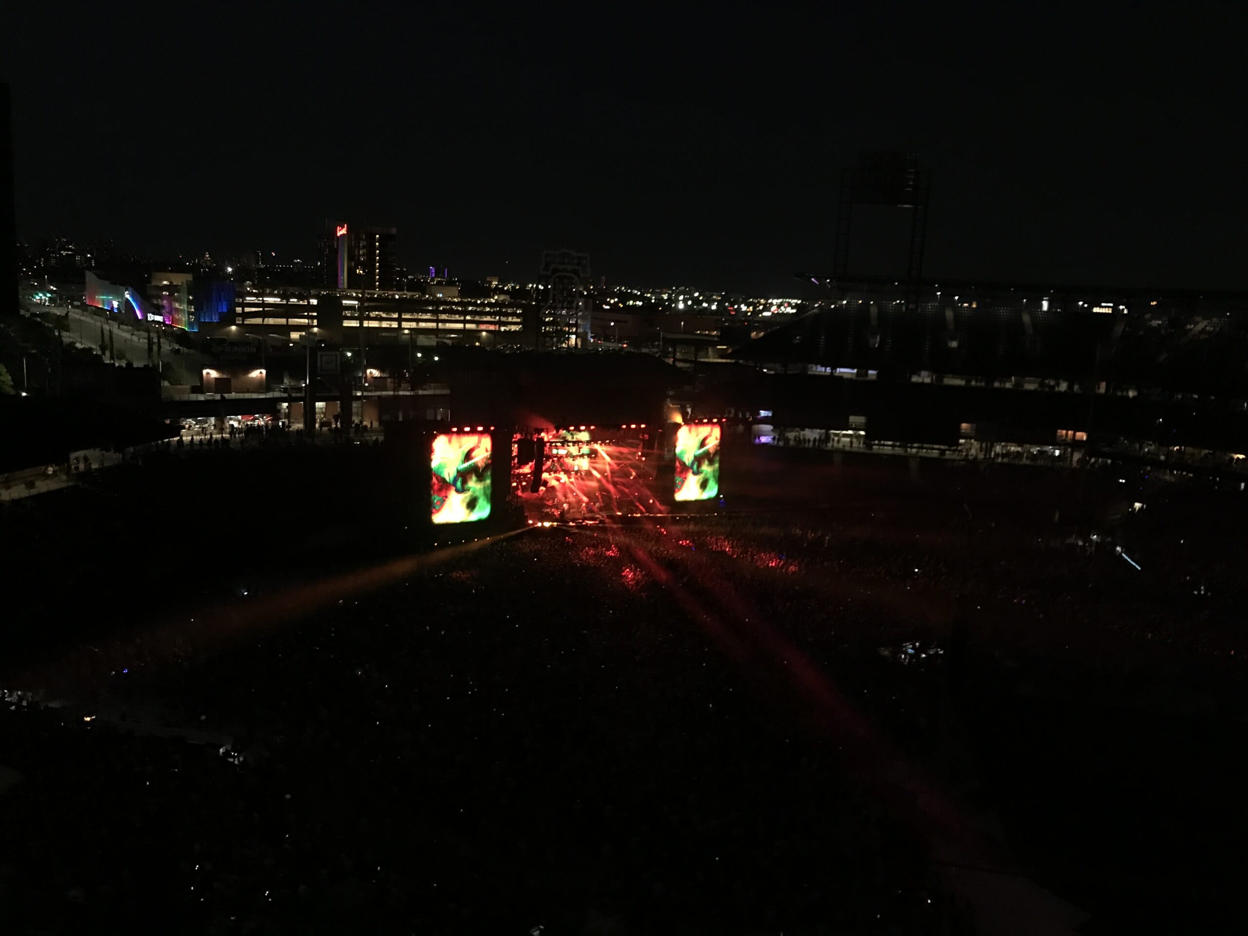 The suns sets on Dead and Company in Philadelphia