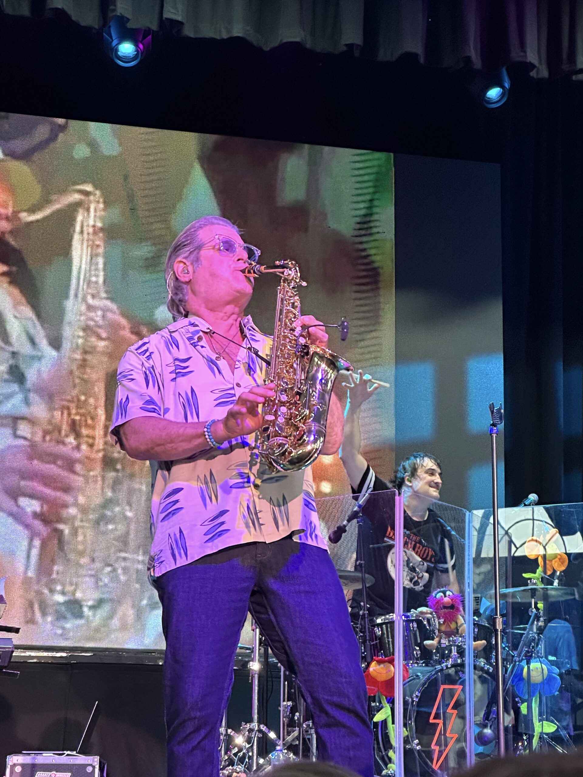 Saxophonist Randy Leago keeps those classic vibes alive with The Beach Boys Monday, Aug. 5, 2024 at the Ocean City Music Pier in Ocean City, New Jersey (Shaun R. Smith/ The High Note).