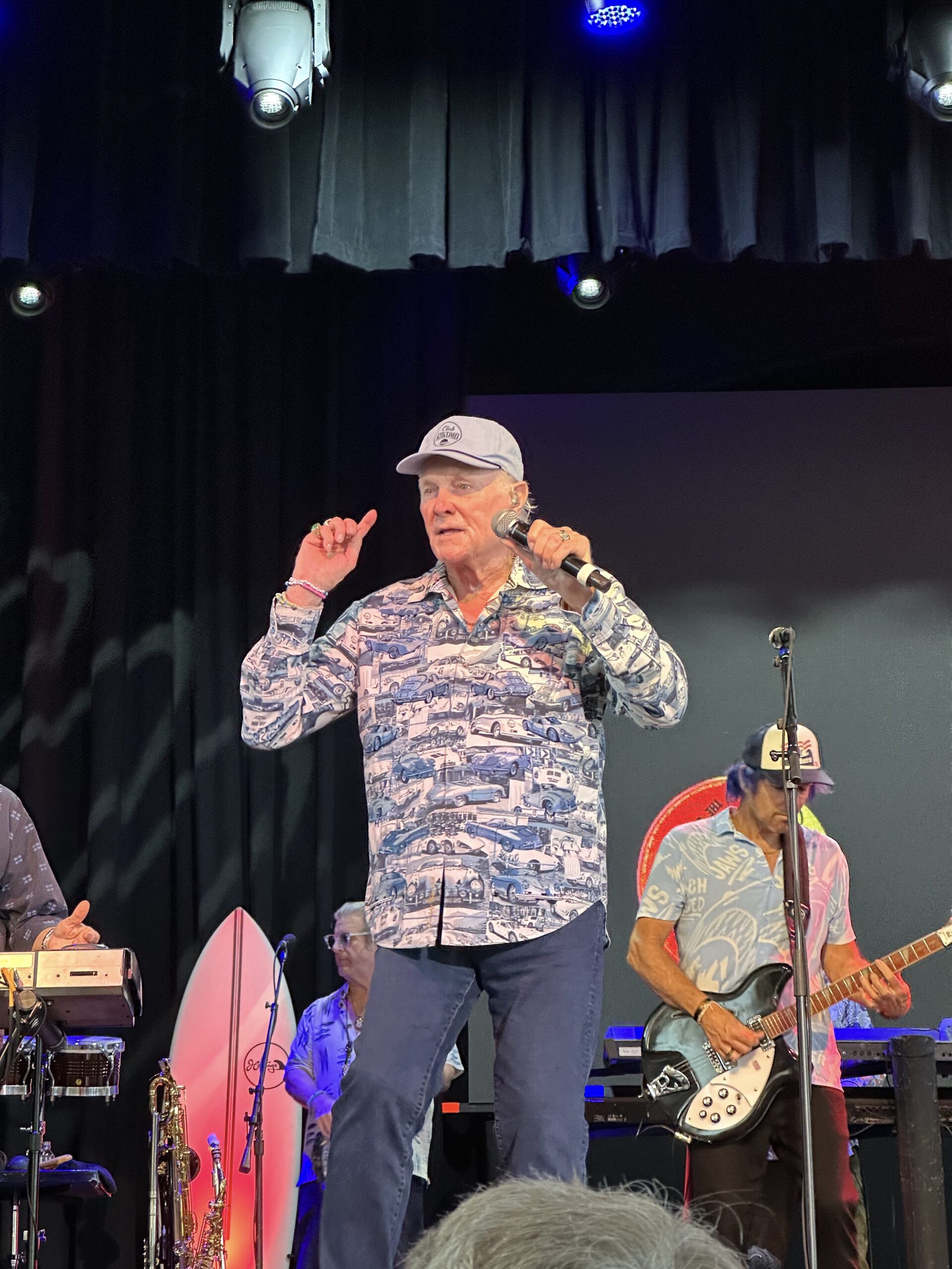 Mike Love keeps the crowd moving Monday, Aug. 5, 2024 at the Ocean City Music Pier in Ocean City, New Jersey (Shaun R. Smith/ The High Note).