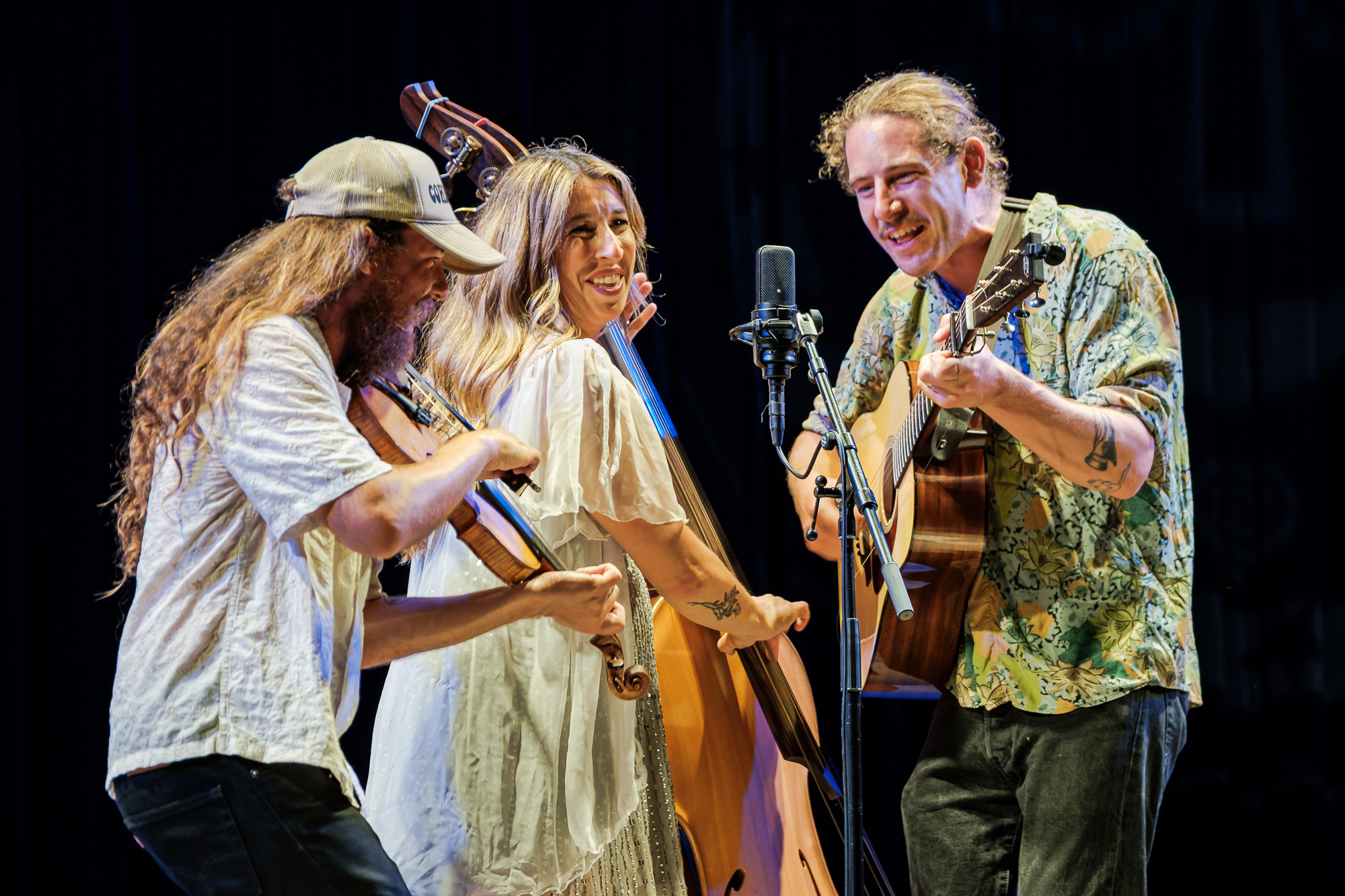 Damn Tall Buildings performing at the 63rd annual Philadelphia Folk Festival Saturday, Aug. 15, 2026 (Shaun R. Smith/The High Note). 