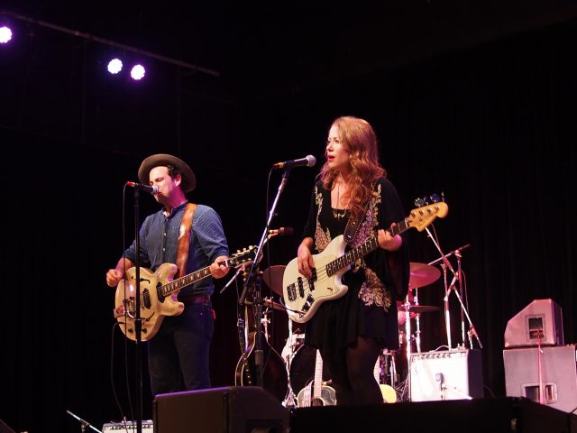 The Lone Bellow performs at the 55th annual Philadelphia Folk Festival.