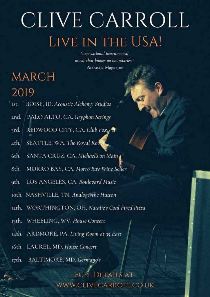 Clive Carroll American Tour