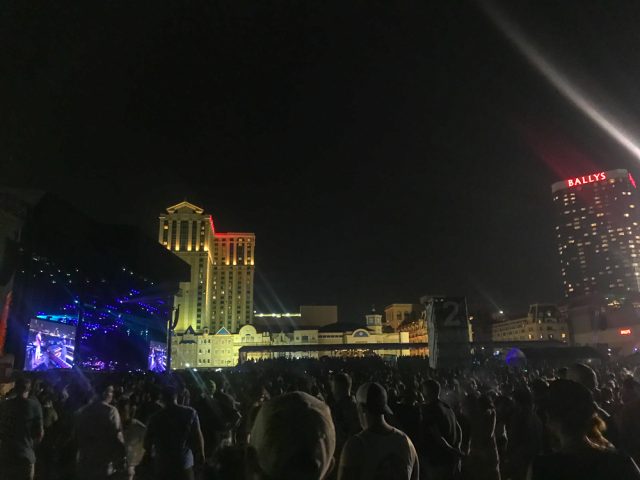 Phish performs Saturday, Aug. 7, 2022 on the beach in Atlantic City, New Jersey.