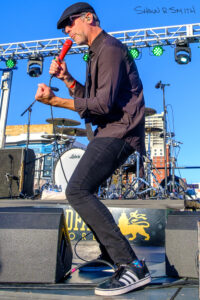 The Bouncing Souls lead singer Greg Attonito stokes up the crowd at Frantic City Saturday, Sept. 24, 2022 in Atlantic City, New Jersey (Shaun R. Smith/ The High Note).