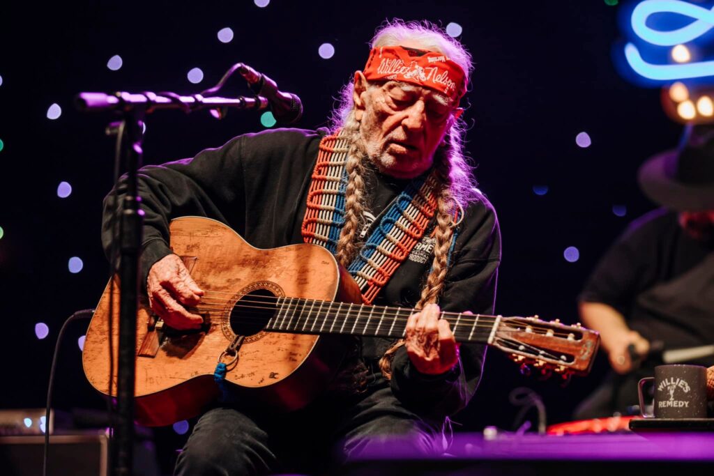 Willie Nelson performs with his trusty guitar Trigger