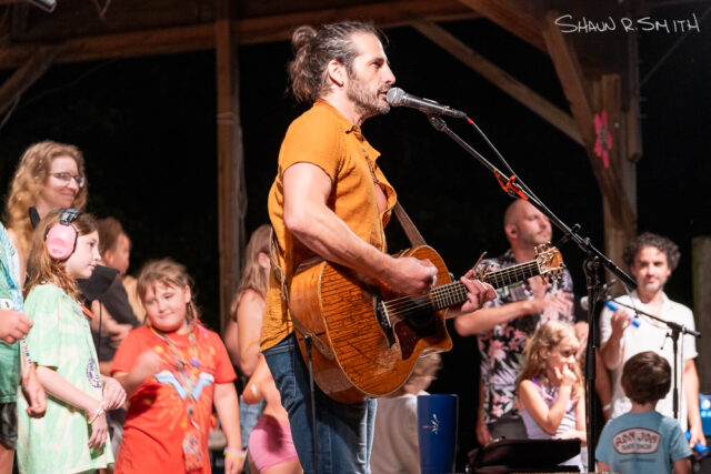 Adam Ezra performs with The Adam Ezra Group at the 61st annual Philadelphia Folk Festival (Shaun R. Smith/The High Note)