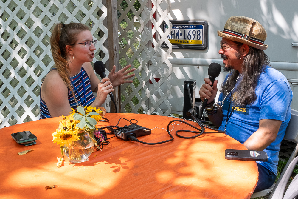 Shanna In A Dress and Shaun Smith at the 61st annual Philadelphia Folk Festival