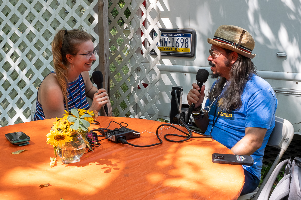 Shanna In A Dress and Shaun Smith at the 61st annual Philadelphia Folk Festival